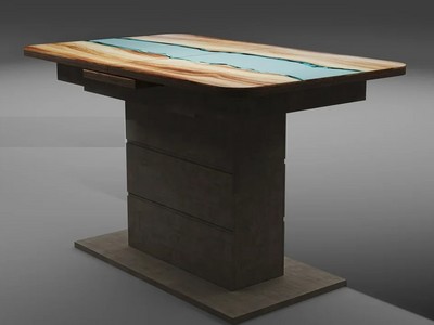 Кухонный стол раздвижной Шамбор форма 2 Н038