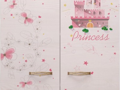 20 «Принцесса» Шкаф для одежды с ящиками