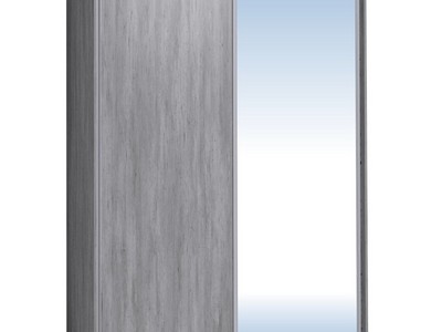 Шкаф-купе 1600 Домашний зеркало/лдсп + шлегель,Atelier светлый