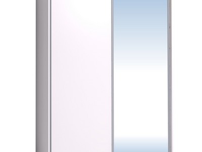 Шкаф-купе 1600 Домашний зеркало/лдсп + шлегель,Белый