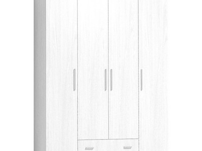 Монако 555 (спальня) Шкаф для одежды и белья Стандарт, Белый