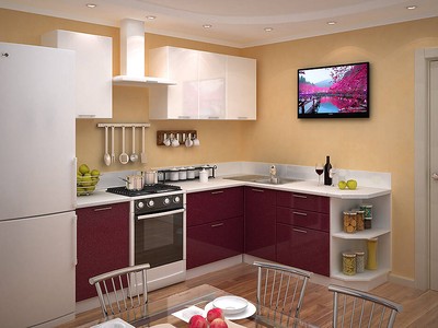 Кухонный гарнитур Валерия-М угловая, 12 цветов фасада на выбор